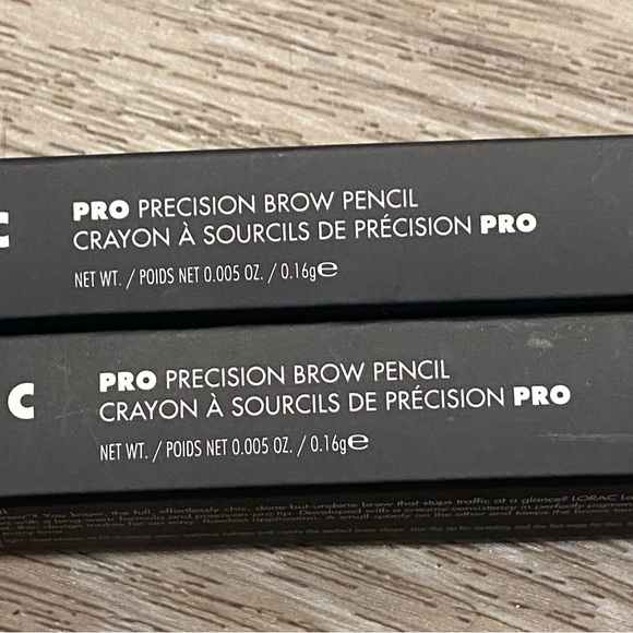 NEW Lorac PRO Precision Brow Pencil light ash blonde 2pk Bundle NWT - Picture 2 of 4